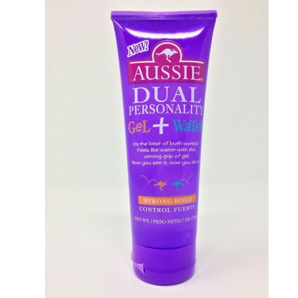 Retired Aussie Dual Personality Gel Water Hair Gel Strong Hold 7oz * NEW *